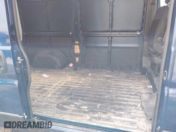 2023 Ram ProMaster Cargo with VIN 3C6LRVBG1PE599526, listed as a IAAI auction lot 41910156 with 1,504 mi miles. Bid and sale history available at carsss.com. Image 8.