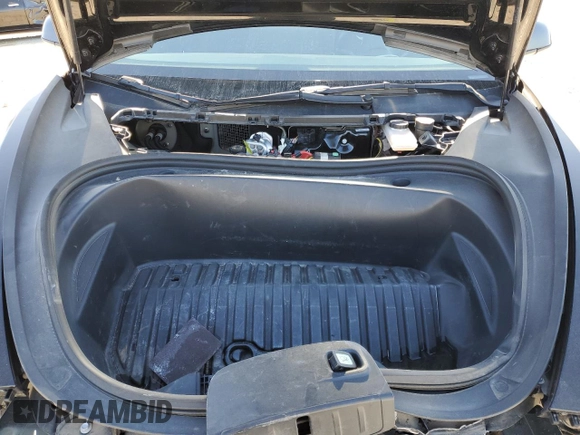 2022 Tesla Model 3 with VIN 5YJ3E1EA2NF317860, listed as a Copart auction lot 47372235 with 44,057 mi miles and Salvage Title. Bid and sale history available at DreamBid. Image 11.