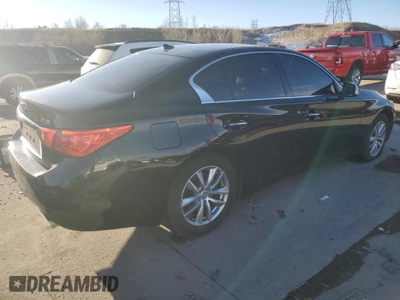 2016 Infiniti Q50 2.0t Premium with VIN JN1CV7AR4GM251873, listed as a Copart auction lot 46532635 with 90,028 mi miles and Salvage Title. Bid and sale history available at carsss.com. Image 3.