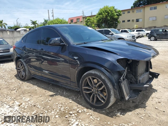 2017 BMW X4 M40i with VIN 5UXXW7C54H0U25292, listed as a Copart auction lot 61724994 with 59,046 mi miles and Non Repairable. Bid and sale history available at carsss.com. Image 4.