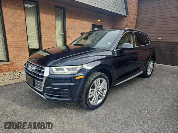 2019 Audi Q5 Premium Plus with VIN WA1BNAFY5K2083360, listed as a Copart auction lot 52040605 with 36,850 mi miles and Salvage Title. Bid and sale history available at carsss.com. Image 2.