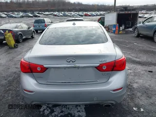 2014 Infiniti Q50 Hybrid Premium with VIN JN1AV7AR9EM700727, listed as a IAAI auction lot 41461433 with 169,882 mi miles. Bid and sale history available at carsss.com. Image 16.