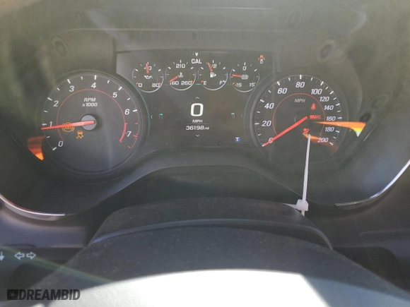 2018 Chevrolet Camaro ZL1 with VIN 1G1FJ3D66J0169568, listed as a Copart auction lot 46657185 with 36,198 mi miles and Salvage Title. Bid and sale history available at carsss.com. Image 9.