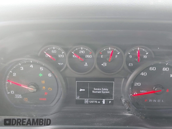 2019 Chevrolet Silverado 1500 with VIN 3GCNYAEHXKG214799, listed as a IAAI auction lot 41500194 with 129,776 mi miles and . Bid and sale history available at DreamBid. Image 7.