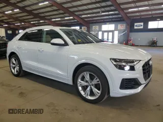 2019 Audi Q8 Premium z VIN WA1AVAF19KD010981, wystawiony jako Copart lot #48662215 z przebiegiem 84 783 mil mil oraz Czysty tytuł • Clean title. Historia ofert i sprzedaży dostępna na DreamBid. Obrazek 4.