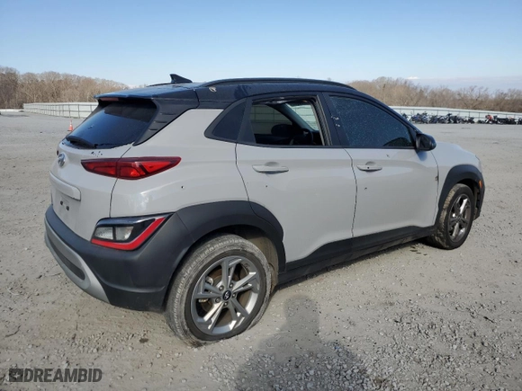 2023 Hyundai Kona SEL with VIN KM8K62AB5PU994355, listed as a Copart auction lot 41990005 with 61,392 mi miles and Salvage Title. Bid and sale history available at carsss.com. Image 3.
