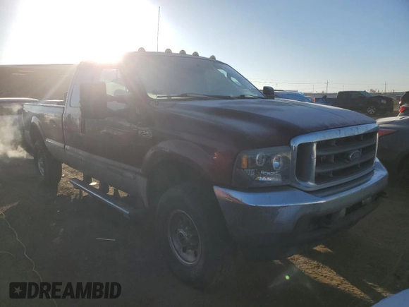 2004 Ford F-250 XL with VIN 1FTNX21L14EC45372, listed as a Copart auction lot 43745835 with 288,130 mi miles and Salvage title. Bid and sale history available at DreamBid. Image 4.