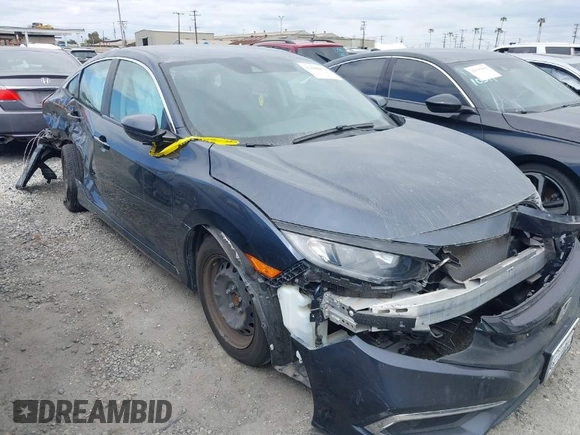 2020 Honda Civic LX z VIN 19XFC2F69LE203697, wystawiony jako IAAI lot #41608520 z przebiegiem 46 735 mil mil oraz . Historia ofert i sprzedaży dostępna na DreamBid. Obrazek 1.