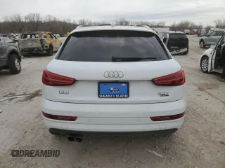 2017 Audi Q3 Premium Plus with VIN WA1JCCFSXHR008243, listed as a Copart auction lot 50393045 with 52,406 mi miles and Salvage title. Bid and sale history available at DreamBid. Image 6.