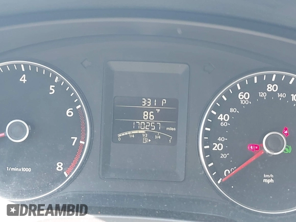 2012 Volkswagen Jetta SE with VIN 3VWDX7AJ6CM343682, listed as a IAAI auction lot 42561217 with 170,257 mi miles and . Bid and sale history available at DreamBid. Image 7.