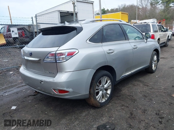 2010 Lexus RX 450h with VIN JTJBC1BAXA2007228, listed as a IAAI auction lot 42045043 with 190,964 mi miles and . Bid and sale history available at DreamBid. Image 4.