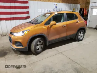 2017 Chevrolet Trax LT z VIN 3GNCJPSB1HL160914, wystawiony jako Copart lot #58673105 z przebiegiem 64 853 mil mil oraz Szkoda całkowita • Salvage title. Historia ofert i sprzedaży dostępna na DreamBid. Obrazek 1.