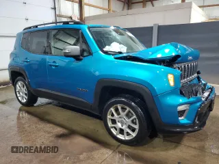 2021 Jeep Renegade Limited with VIN ZACNJDD19MPM29177, listed as a Copart auction lot 66339345 with 49,385 mi miles and Salvage title. Bid and sale history available at DreamBid. Image 4.