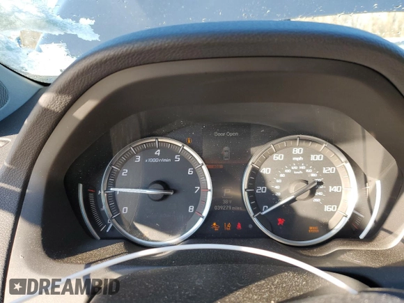 2018 Acura TLX with VIN 19UUB2F34JA007099, listed as a Copart auction lot 89063435 with 40,000 mi miles and Salvage Title. Bid and sale history available at carsss.com. Image 9.