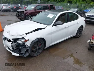 2021 Alfa Romeo Giulia Ti Sport with VIN ZARFAMBN9M7640461, listed as a IAAI auction lot 42329442 with 43,266 mi miles and . Bid and sale history available at DreamBid. Image 17.