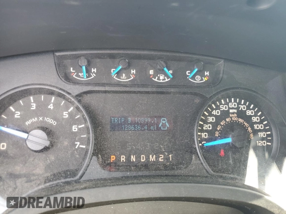 2014 Ford F-150 XL with VIN 1FTFX1CF5EKD13133, listed as a Copart auction lot 56876035 with 128,636 mi miles and Salvage title. Bid and sale history available at DreamBid. Image 9.