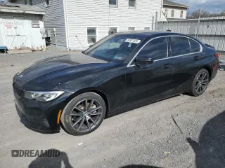 2019 BMW 3 Series 330i xDrive with VIN WBA5R7C56KAJ86097, listed as a Copart auction lot 53537325 with 76,636 mi miles and Salvage Title. Bid and sale history available at carsss.com. Image 1.