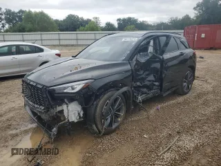 2024 Infiniti QX50 Sport with VIN 3PCAJ5FA8RF102840, listed as a Copart auction lot 66779474 with 7,895 mi miles and Salvage title. Bid and sale history available at DreamBid. Image 1.