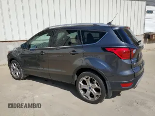 2019 Ford Escape Titanium with VIN 1FMCU9J91KUA15536, listed as a Copart auction lot 49584235 with 158,014 mi miles and Clean Title. Bid and sale history available at carsss.com. Image 2.