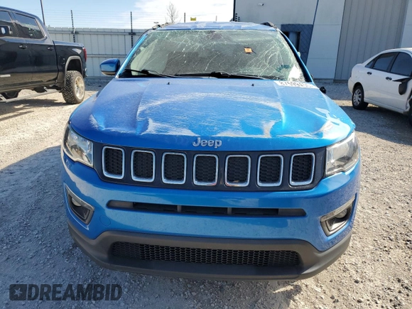 2019 Jeep Compass Altitude with VIN 3C4NJCBB0KT820023, listed as a Copart auction lot 87599455 with 53,231 mi miles and Non Repairable. Bid and sale history available at carsss.com. Image 5.