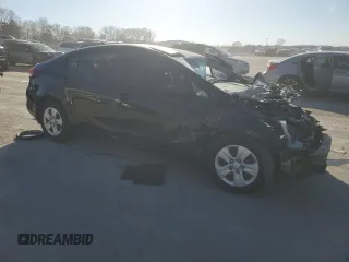 2017 Kia Forte LX with VIN 3KPFK4A77HE050159, listed as a Copart auction lot 48134215 with 0 mi miles and Salvage Title. Bid and sale history available at carsss.com. Image 4.