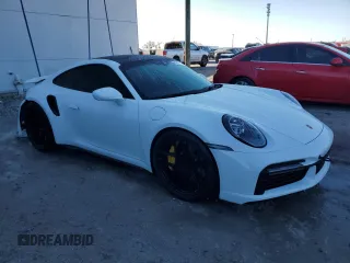 2021 Porsche 911 Turbo S with VIN WP0AD2A98MS257662, listed as a Copart auction lot 83297714 with 72,267 mi miles and Salvage Title. Bid and sale history available at carsss.com. Image 4.