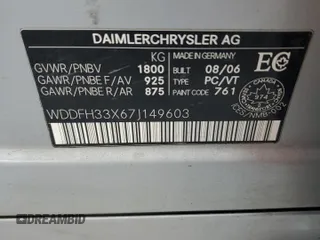 2007 Mercedes-Benz B Electric Drive with VIN WDDFH33X67J149603, listed as a Copart auction lot 88116605 with 227,833 mi miles and Clean Title. Bid and sale history available at DreamBid. Image 13.