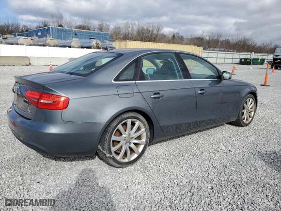 2013 Audi A4 Premium Plus with VIN WAUFFAFL2DN006050, listed as a Copart auction lot 50873895 with 216,240 mi miles and Clean Title. Bid and sale history available at carsss.com. Image 3.