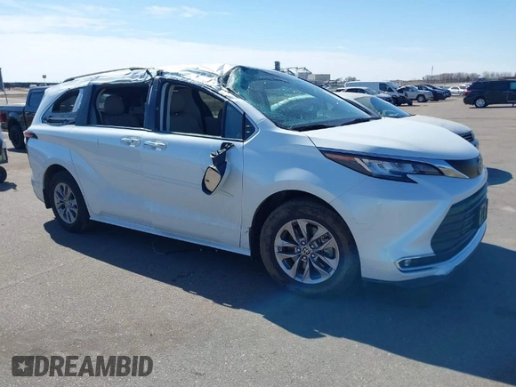 2022 Toyota Sienna XLE с VIN 5TDJSKFC7NS058980, выставлен на аукционе IAAI как лот 41815969 с пробегом 45 550 миль миль и . История ставок и продаж доступна на DreamBid. Изображение 1.
