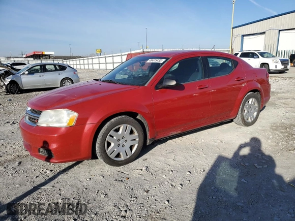2014 Dodge Avenger SE with VIN 1C3CDZAB1EN214872, listed as a Copart auction lot 49415435 with 189,246 mi miles and Salvage Title. Bid and sale history available at carsss.com. Image 1.
