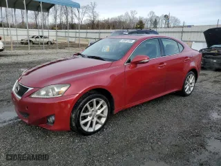 2013 Lexus IS 250 with VIN JTHCF5C20D5062737, listed as a Copart auction lot 42801285 with 93,884 mi miles and Salvage Title. Bid and sale history available at carsss.com. Image 1.
