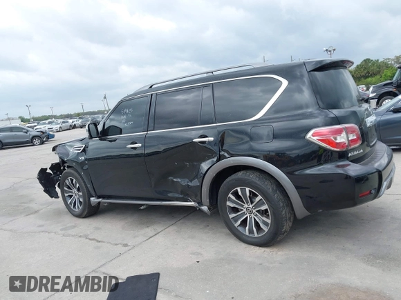 2020 Nissan Armada SL with VIN JN8AY2NC2LX519725, listed as a IAAI auction lot 41728867 with 98,877 mi miles. Bid and sale history available at carsss.com. Image 14.