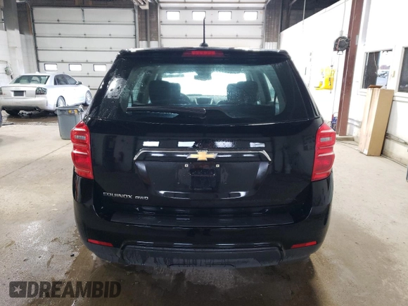 2017 Chevrolet Equinox LS with VIN 2GNFLEEK5H6334687, listed as a Copart auction lot 54076555 with 133,658 mi miles and Clean Title. Bid and sale history available at carsss.com. Image 6.