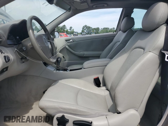 2003 Mercedes-Benz C 230 Kompressor with VIN WDBRN40J53A490800, listed as a Copart auction lot 60752955 with 53,819 mi miles and Salvage title. Bid and sale history available at DreamBid. Image 7.