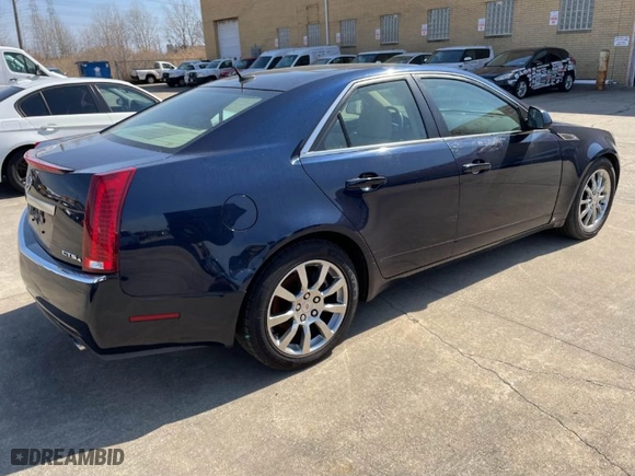 2008 Cadillac CTS AWD w/1SA with VIN 1G6DG577580154313, listed as a IAAI auction lot 41814665 with 107,179 mi miles. Bid and sale history available at carsss.com. Image 4.