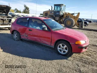 1993 Honda Civic CX with VIN 2HGEH2355PH542980, listed as a Copart auction lot 76941494 with 203,173 mi miles and Salvage Title. Bid and sale history available at DreamBid. Image 4.