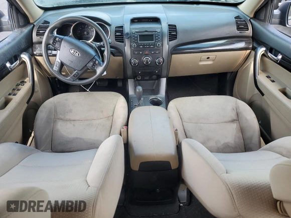 2012 Kia Sorento LX with VIN 5XYKT3A65CG303682, listed as a Copart auction lot 51541035 with 125,886 mi miles and Salvage Title. Bid and sale history available at DreamBid. Image 8.