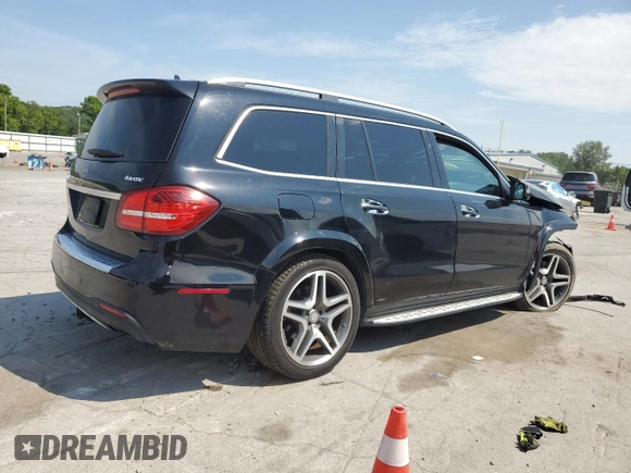 2017 Mercedes-Benz GLS 550 with VIN 4JGDF7DEXHA757133, listed as a Copart auction lot 62826045 with Not provided miles and Salvage title. Bid and sale history available at DreamBid. Image 3.