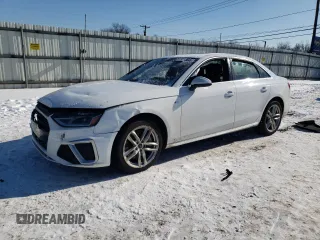 2020 Audi A4 Premium z VIN WAUDNAF45LN014208, wystawiony jako Copart lot #89218695 z przebiegiem Nie podano mil oraz Szkoda całkowita • Salvage title. Historia ofert i sprzedaży dostępna na DreamBid. Obrazek 1.