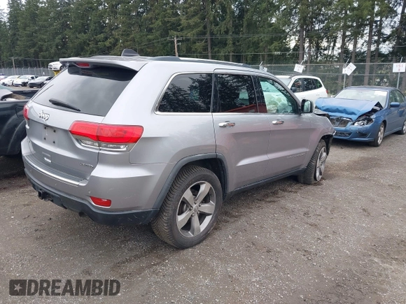 2014 Jeep Grand Cherokee Limited z VIN 1C4RJFBG8EC541921, wystawiony jako IAAI lot #41903574 z przebiegiem 133 679 mil mil oraz . Historia ofert i sprzedaży dostępna na DreamBid. Obrazek 4.