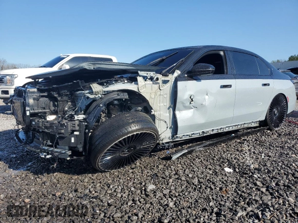 2023 BMW 7 Series 760i xDrive with VIN WBA33EJ09PCN46611, listed as a Copart auction lot 44601795 with 28,497 mi miles and Salvage title. Bid and sale history available at DreamBid. Image 1.