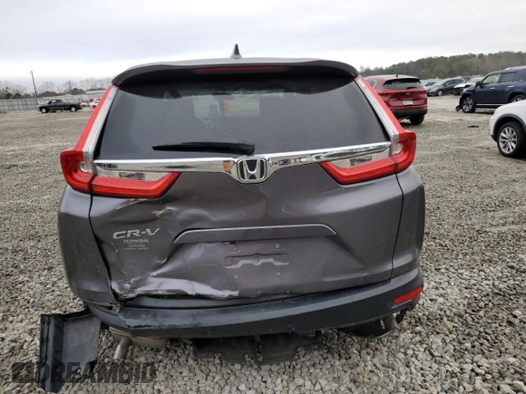2019 Honda CR-V EX with VIN 7FARW1H50KE019796, listed as a Copart auction lot 43507845 with 107,265 mi miles and Salvage Title. Bid and sale history available at carsss.com. Image 6.