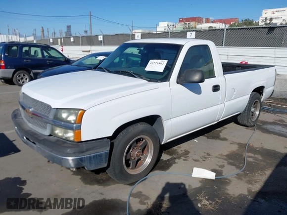 2004 Chevrolet Silverado 1500 Work Truck with VIN 1GCEC14X34Z297647, listed as a IAAI auction lot 41721802 with 156,066 mi miles. Bid and sale history available at carsss.com. Image 2.