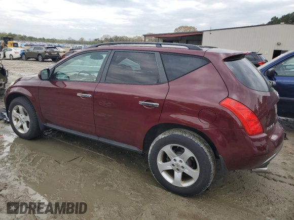 2005 Nissan Murano SL with VIN JN8AZ08W15W413430, listed as a Copart auction lot 52550105 with 156,401 mi miles and Salvage Title. Bid and sale history available at DreamBid. Image 2.