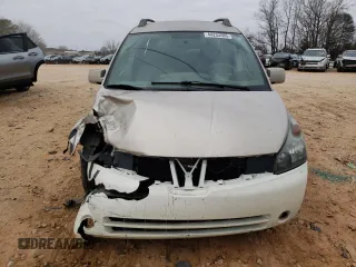 2005 Nissan Quest SE with VIN 5N1BV28U95N100939, listed as a Copart auction lot 44233585 with 0 mi miles and Salvage Title. Bid and sale history available at carsss.com. Image 5.