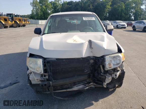 2010 Ford Escape XLS with VIN 1FMCU0C76AKB82752, listed as a Copart auction lot 57626565 with 194,931 mi miles and Salvage title. Bid and sale history available at DreamBid. Image 5.