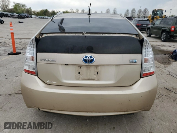 2010 Toyota Prius Four with VIN JTDKN3DU1A1017314, listed as a Copart auction lot 52256495 with 217,711 mi miles and Clean Title. Bid and sale history available at DreamBid. Image 6.