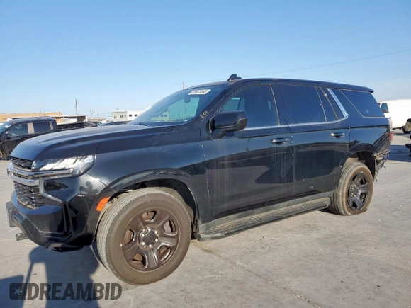 2021 Chevrolet Tahoe Commercial z VIN 1GNSCLED6MR286927, wystawiony jako Copart lot #49970565 z przebiegiem 99 471 mil mil oraz Szkoda całkowita • Salvage title. Historia ofert i sprzedaży dostępna na DreamBid. Obrazek 1.