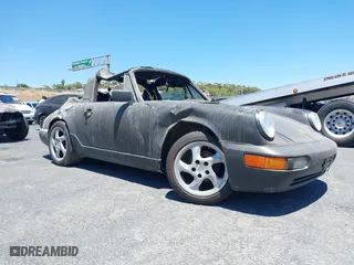 1988 Porsche 911 Carrera with VIN WP0EB0917JS161351, listed as a IAAI auction lot 39908257 with 1 mi miles. Bid and sale history available at carsss.com. Image 1.
