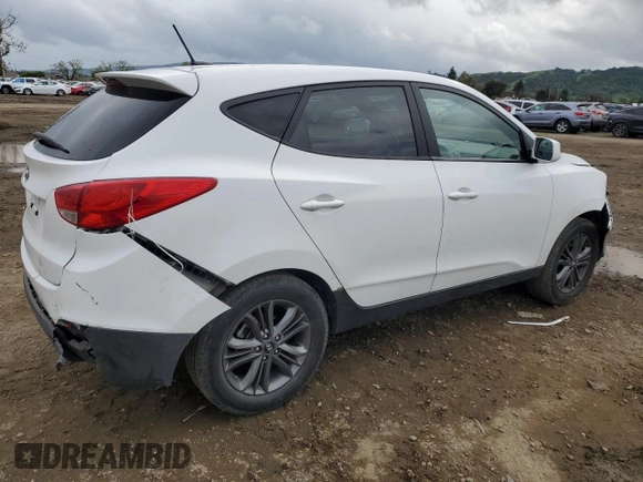 2015 Hyundai Tucson GLS with VIN KM8JT3AF0FU039863, listed as a Copart auction lot 51347815 with 104,469 mi miles and Salvage Title. Bid and sale history available at DreamBid. Image 3.